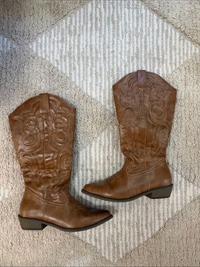 Brown Western Cowboy Boots